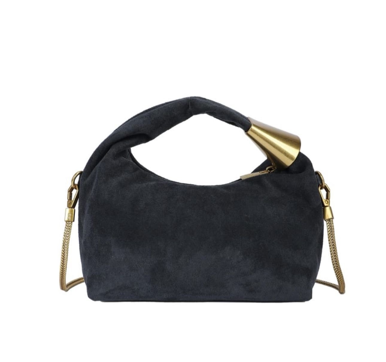 Bolso Gold de ante - Imagen 3