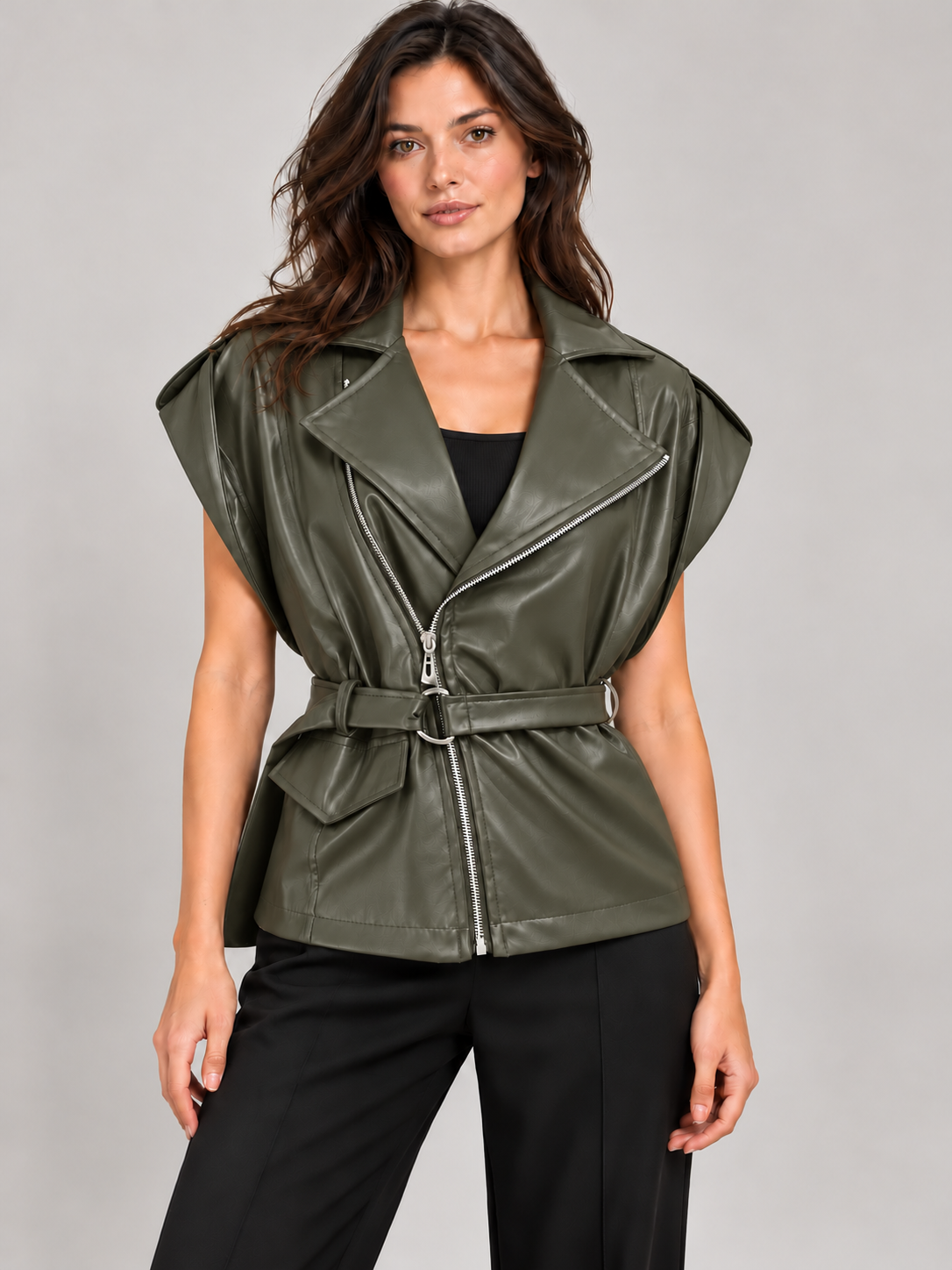Chaleco Urban Chic efecto piel